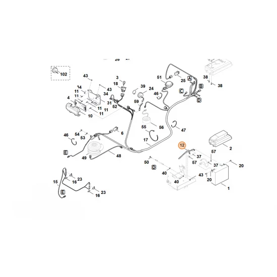 Stihl   Przewód masy 6170 440 2200
